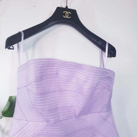 HONEY PUNCH Lavender Tube Bodycon Bandage Dress L - Picture 9 of 12